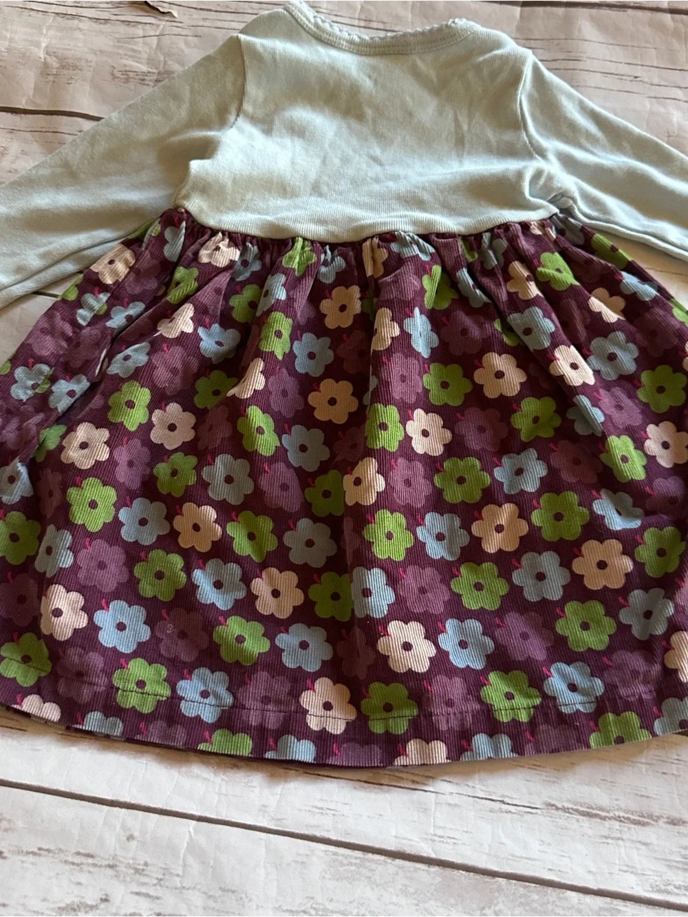 Mini Boden floral cord dress